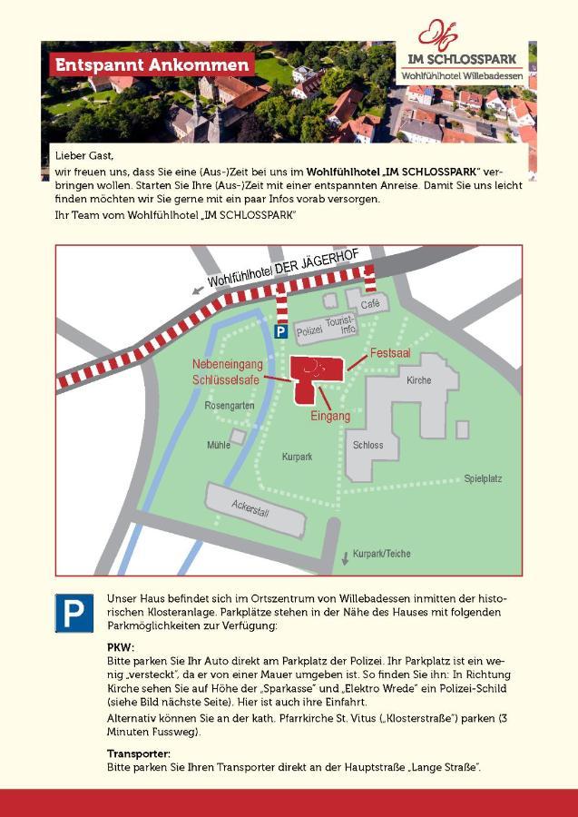 Wohlfuehlhotel Im Schlosspark - Self Checkin Willebadessen Buitenkant foto